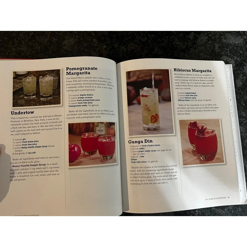 Rachael Ray My‎ Year in Meals & Cocktails Cookbook Hardcover Recipes 2012